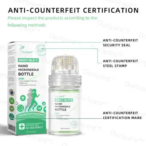 Jorondy® SMGT-GLP-1 Nano-Microneedle Bottle
