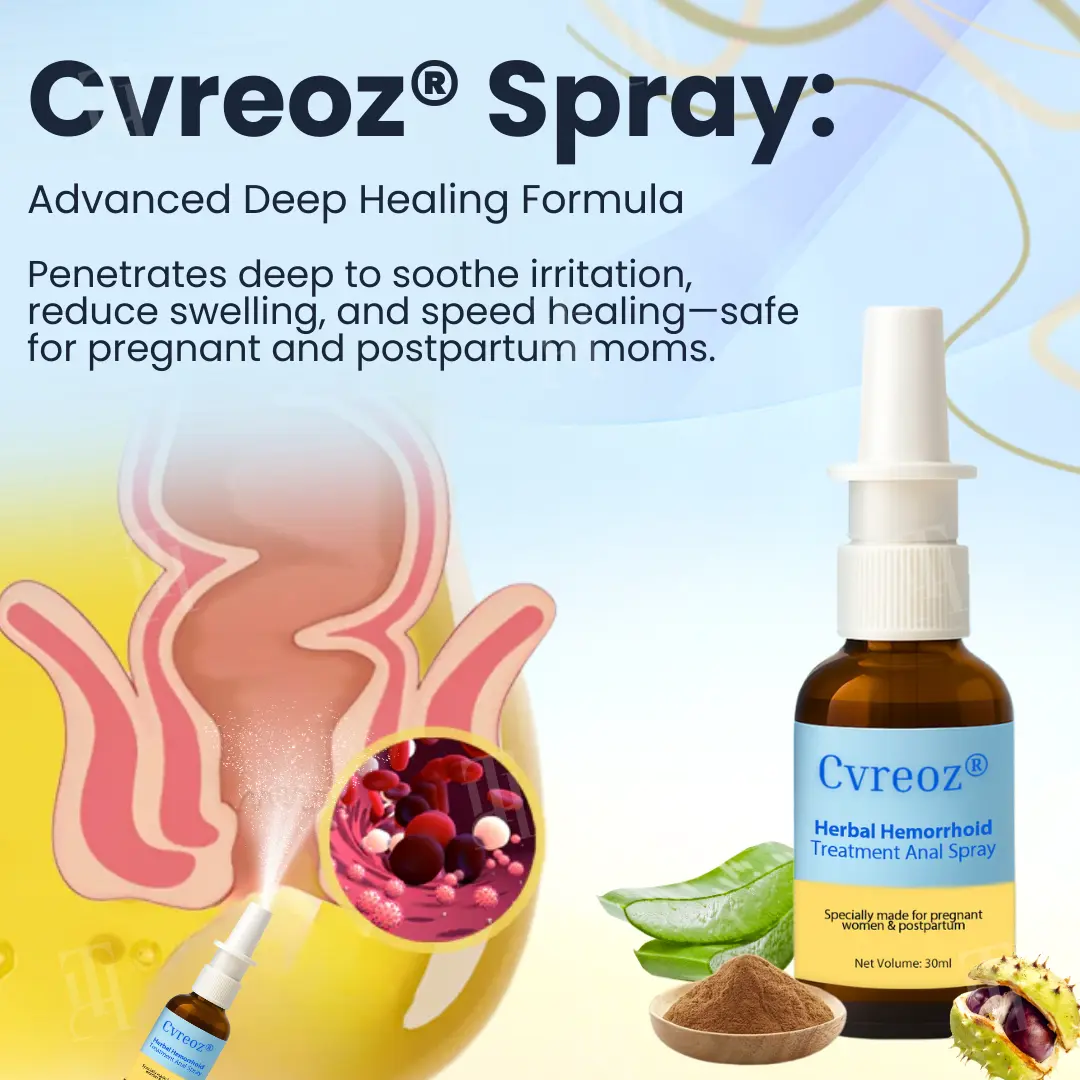 Cvreoz® Herbal Hemorrhoid Treatment Anal Spray + Wipes